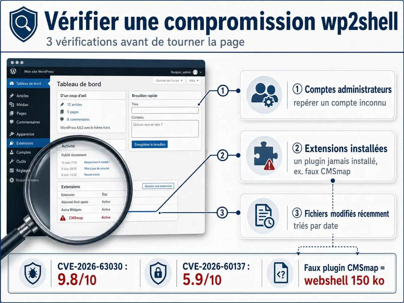Chercher les signes d'une compromission antérieure au patch